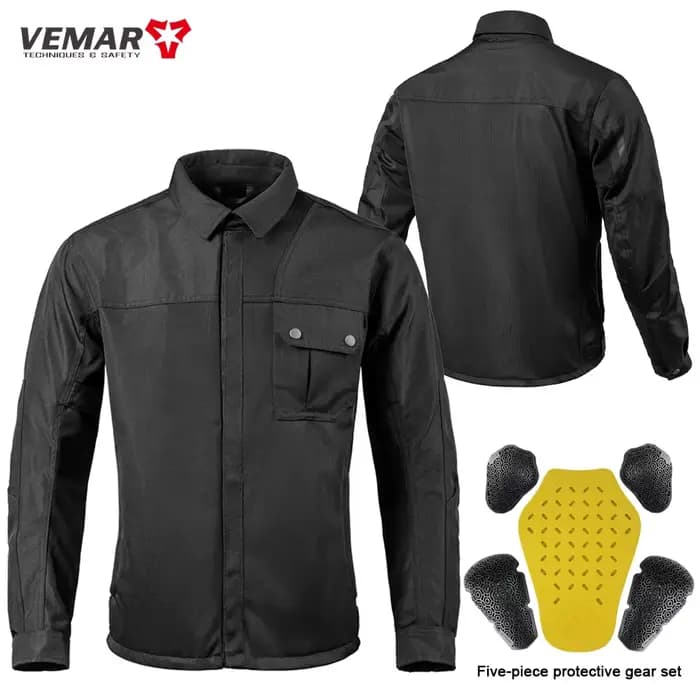 Veste d'été de moto pour hommes Oxford coupe-vent veste de moto maille respirante veste de Motocross