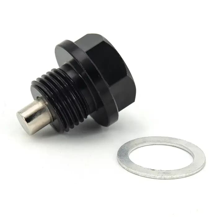 Boulon de vidange d'huile magnétique en aluminium, écrou de vidange de puisard, M8, M10, M12, M14, M
