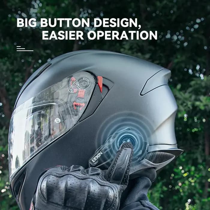Lexin G2P moto Blutooth Interphone casque casques Bluetooth, communicateur mains libres jusqu'à 6 co