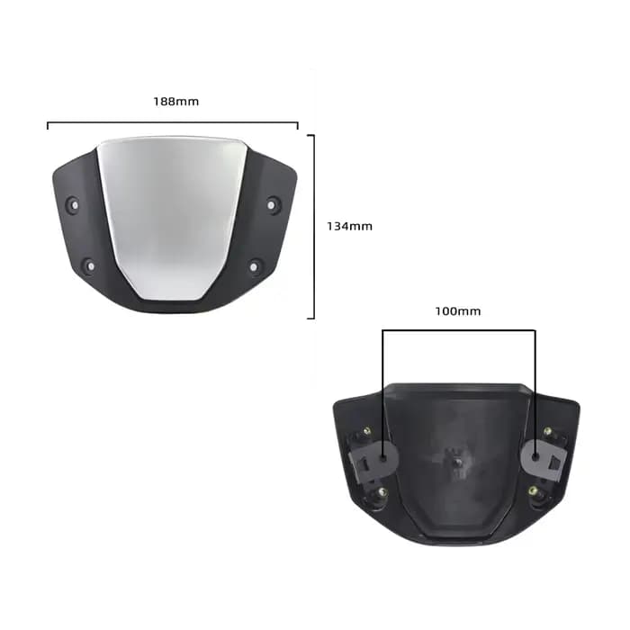 Déflecteur de vent avant de moto avec support rapide, carénage d'air, pare-brise sport pour Honda CB