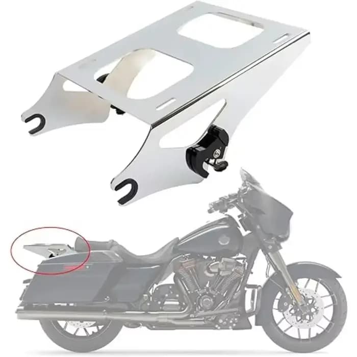Porte-bagages de montage détachable pour moto, pour Harley Touring Street Glide Road King Electra Gl