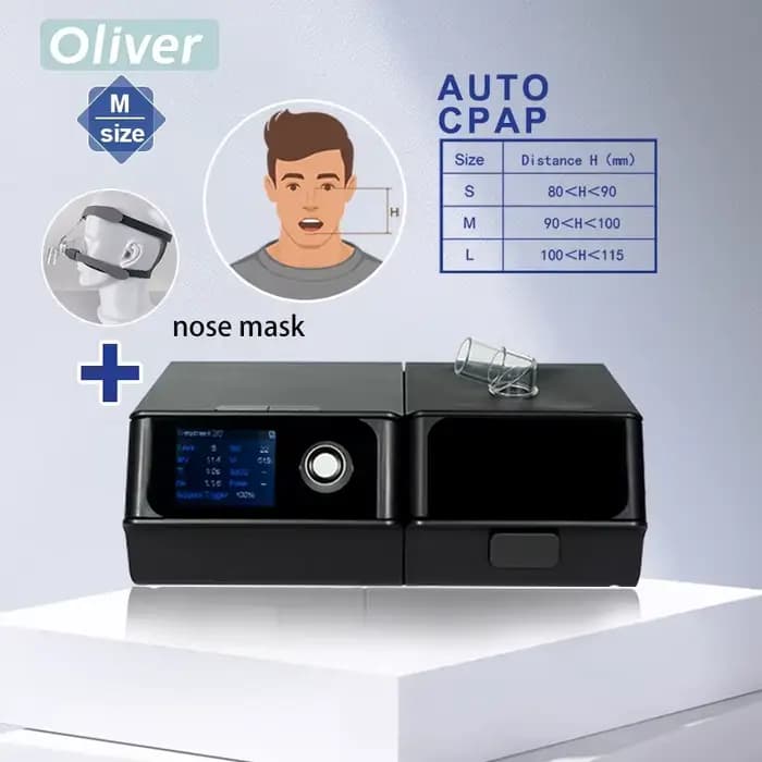Appareil CPAP Auto APAP à réglage automatique de la pression pour le sommeil avec masque, dispositif