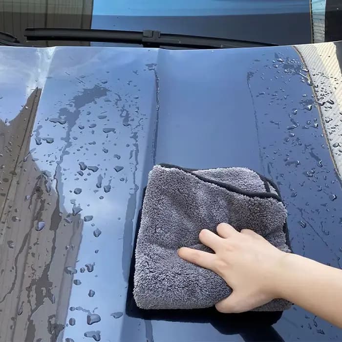 SEAMETAL serviette de nettoyage de moto douce 1200GSM serviette de lavage de détail 40X40cm chiffon