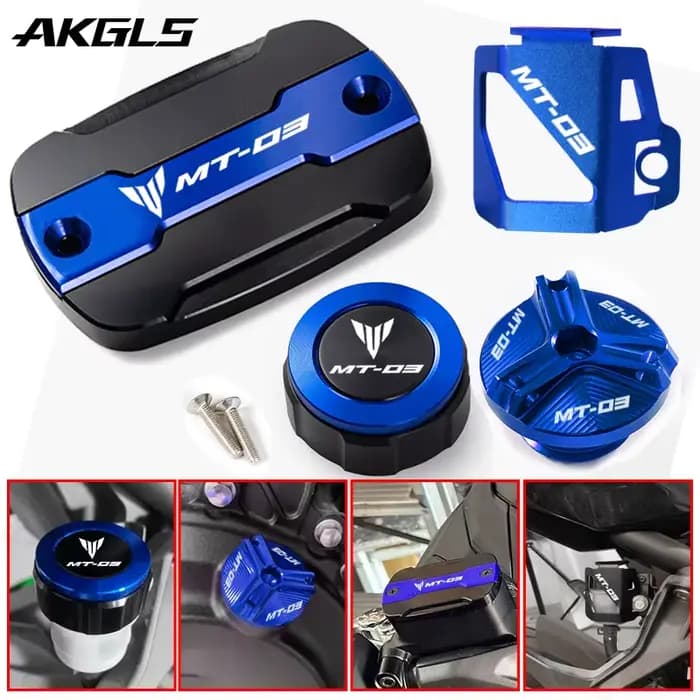 Cylindre de frein avant et arrière de moto, bouchon de réservoir de carburant principal, accessoires