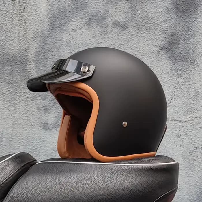 ORZ rétro demi ouvert casque de Moto rétro croisière 3/4 Couple casque café Moto chapeau Moto Casco
