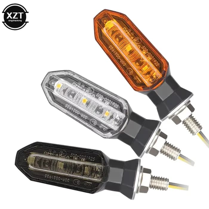 Mini clignotants LED pour moto, clignotant ambre, clignotant, lampe, indicateur de moto, accessoire