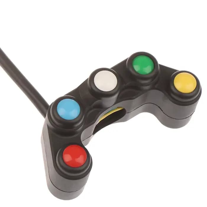 Commutateurs universels de moto à 5 boutons, pour vélos de course, interrupteurs de guidon de 22mm