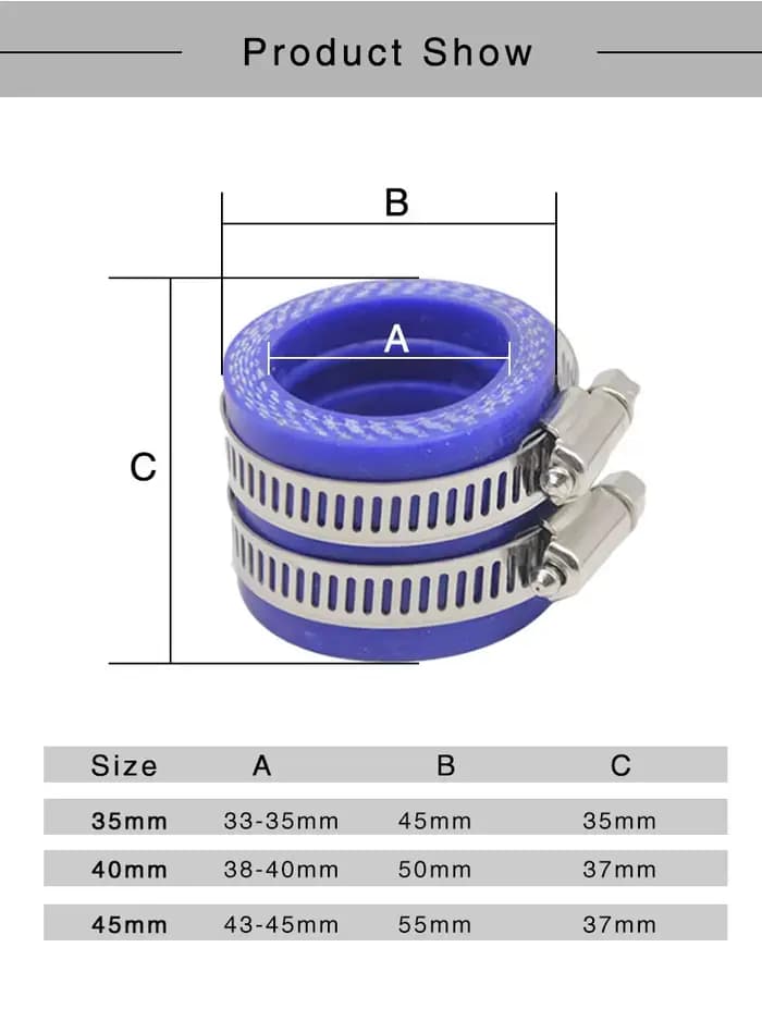 ZSDTRP 35 40 45 50 55mm carburateur de moto adaptateur en caoutchouc tuyau d'admission pour MIKUNI K
