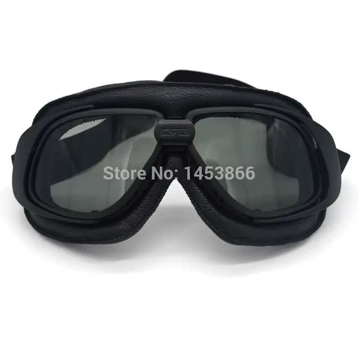 Evomosa-Casque de pilote de motocross vintage, lunettes de soleil de sport Steampunk WWII, Pit Bike