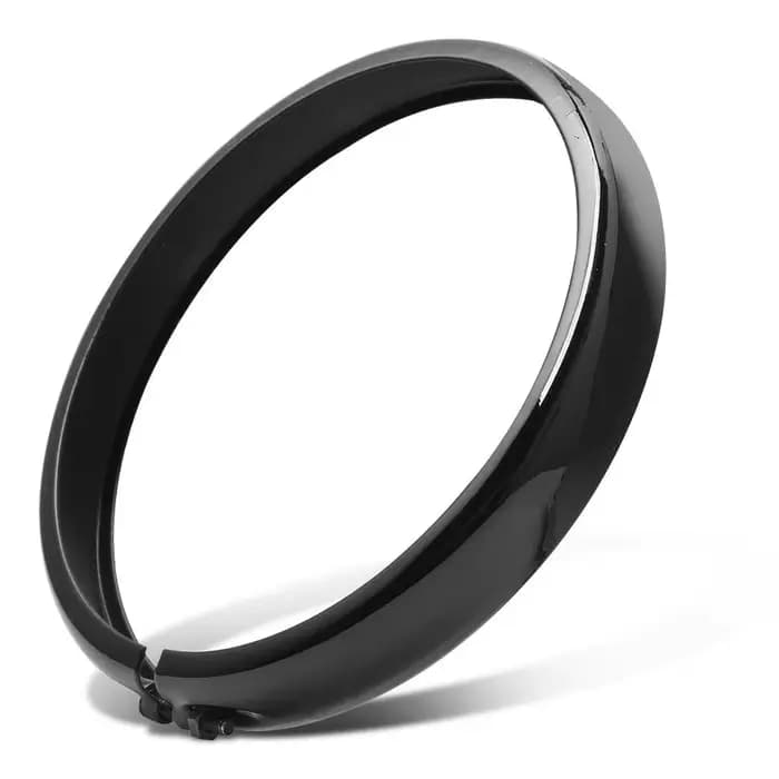 Anneau de décoration de phare de moto noir 5,75'' pour Harley Sportster Iron 883 1200 Dyna Softail S
