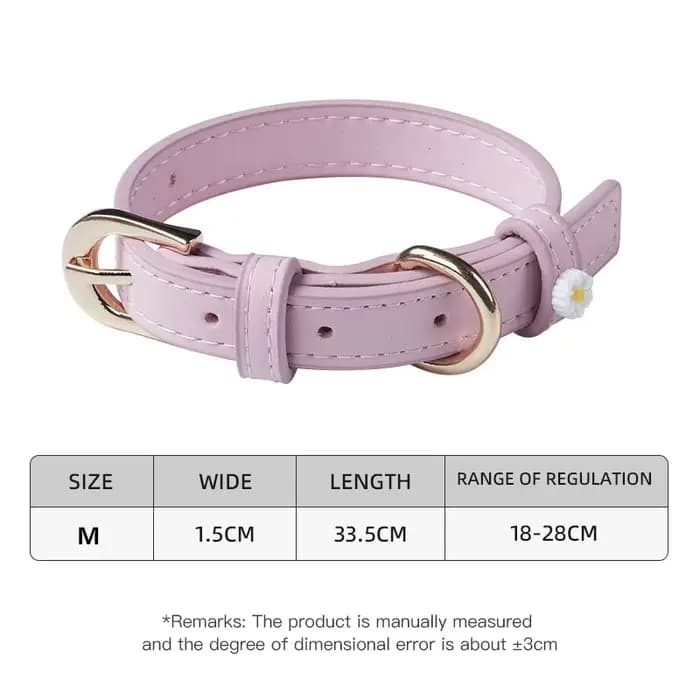 Collier en cuir PU pour animal de compagnie, accessoires mignons pour chien, ULde traction en alliag