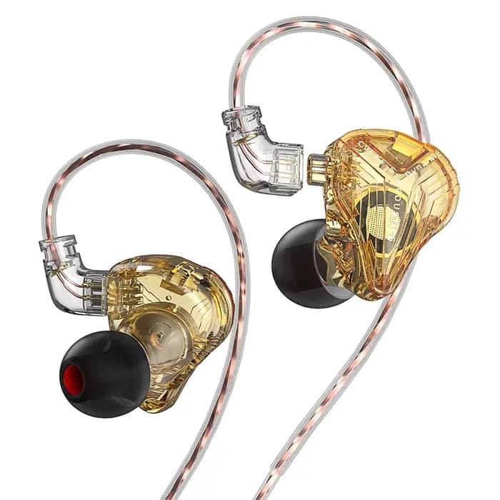 Écouteurs intra-auriculaires CVJ KE-S Dual Magnetic Dynamic Driver 360 ° Écouteurs intra-auriculai