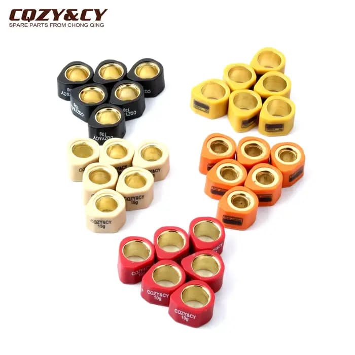 Poids de rouleau de variateur de course, 6 pièces, 20x15mm, 8g, 10g, 13g, 15g, 19g, pour Suzuki Burg