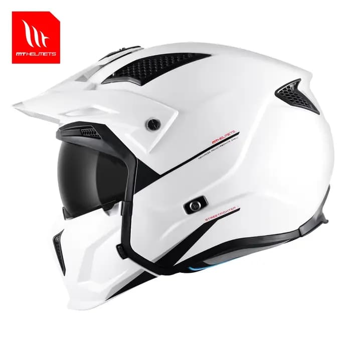 Casque de moto modulaire MT Streetfighter SV casques de motocross solides motos mat/brillant avec co