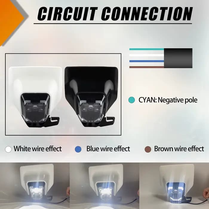 Phare de moto à mèche LED pour Husqvarna 701 TE 250 300 450 FC FE TC 125 300i, accessoires de Motocr