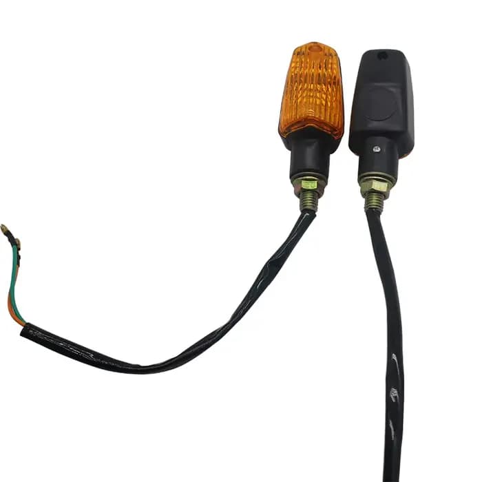 Clignotant de moto universel, ampoule ambre, clignotant, lampe de vélo