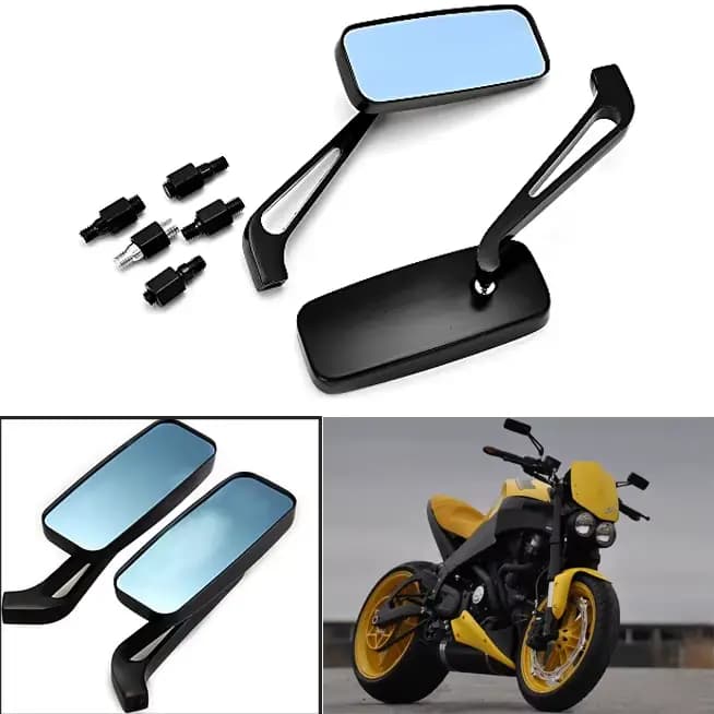 Rétroviseurs latéraux universels pour moto, 8mm 10mm, pour Harley, Honda, Yamaha, Kawasaki, vélo de