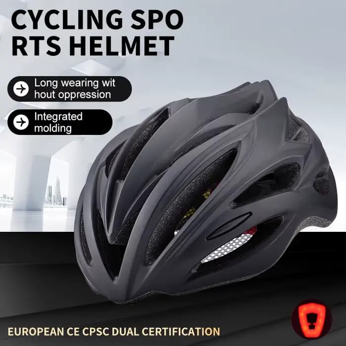 Horntour nouveau casque de vélo avec feu arrière ultraléger casque de vélo de route de course pour h