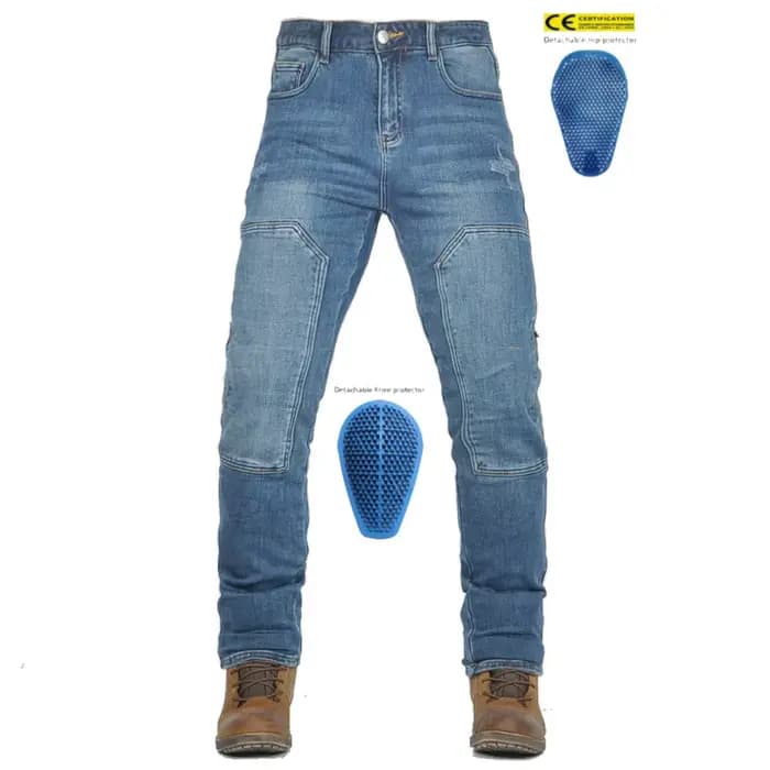 Jean de moto 2026 pour homme – Pantalon de travail décontracté extensible style rétro pour moto, ant