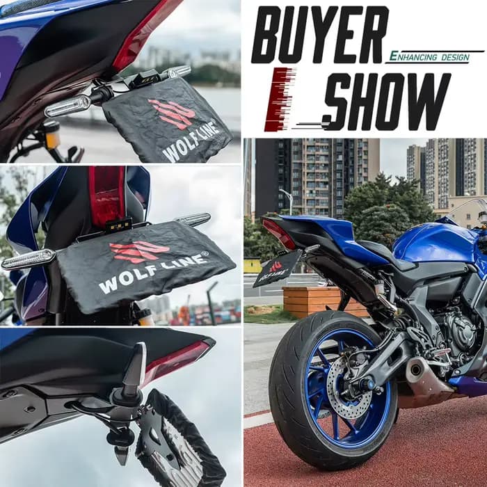 Support de plaque d'immatriculation arrière pour Yamaha YZF-R7 (2021-2023) – Éliminateur de garde-bo