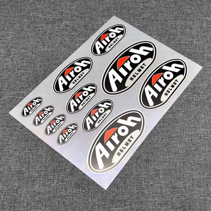 11 autocollants pour casque AIROH, ensembles d'autocollants imprimés et découpés de haute qualité, a