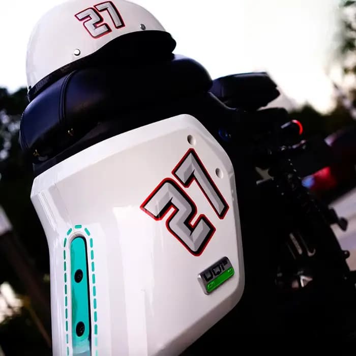 Numéro 0123456789 Autocollants de carrosserie de Moto Cool, Logo de casque de course, autocollants