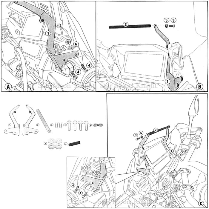 Support mobile pour moto, support de téléphone, plaque de navigation GPS, pour HONDA CRF1100L AFRICA