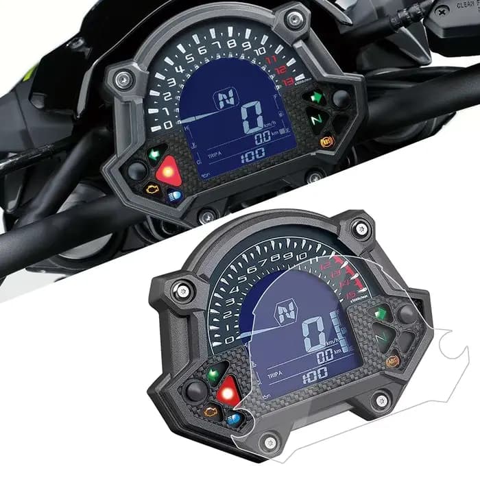 Protecteur de tableau de bord de moto, Film de Protection d'écran anti-rayures pour Kawasaki Z400 20