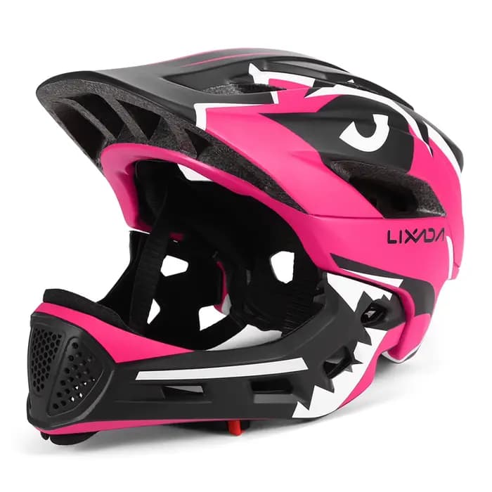 Casque de moto Lixada pour enfants, casque intégral détachable pour enfants, casque de sécurité spor