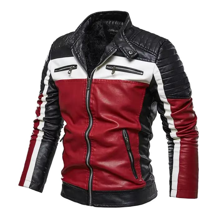 Veste de motard en cuir jaune pour homme, manteau décontracté à fermeture éclair, coupe couvertes, v