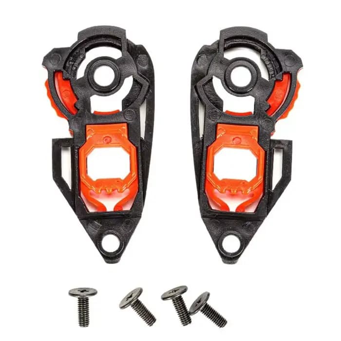 Protecteur de nez pour visière de casque, 1 paire de plaques de Base d'engrenage durables avec vis P