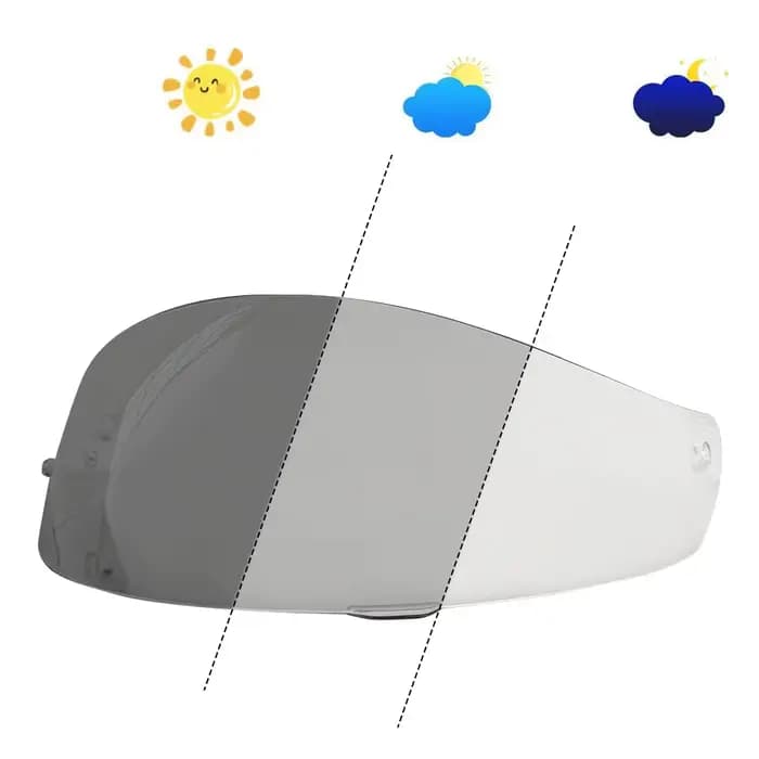 Bouclier de visière photochromique pour casque de moto, pour HJC C91N C91 C90 HJ-17