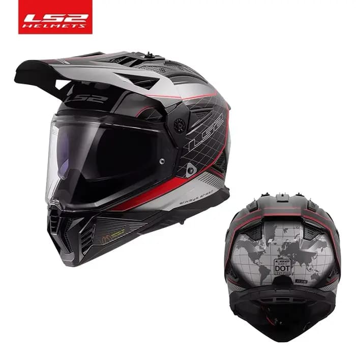 2025 LS2 Original MX702 casque de Moto intégral Double lentille hors Raod casque de course DOT Certi