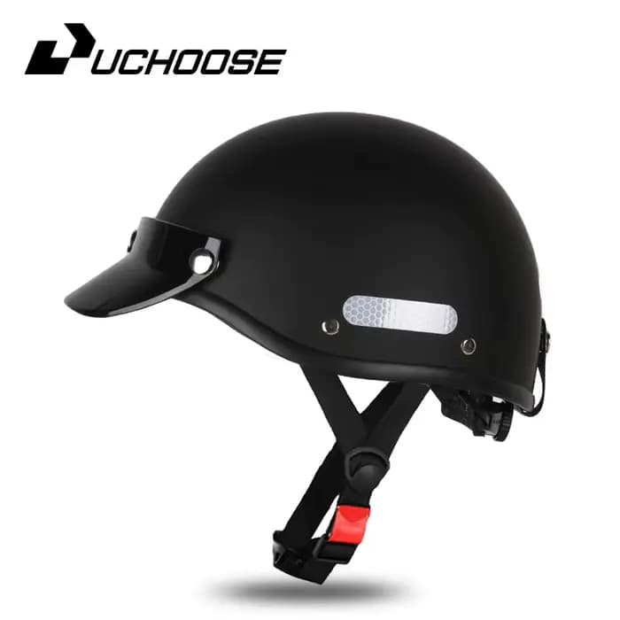 Casque de moto vintage Demi-casque Cruiser pour hommes, femmes, adultes et enfants, toutes saisons