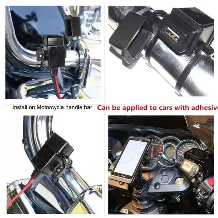 Adaptateur de câble de chargeur étanche pour moto, SAE vers USB, téléphone, GPS, MP4, Hurbikes, fusi