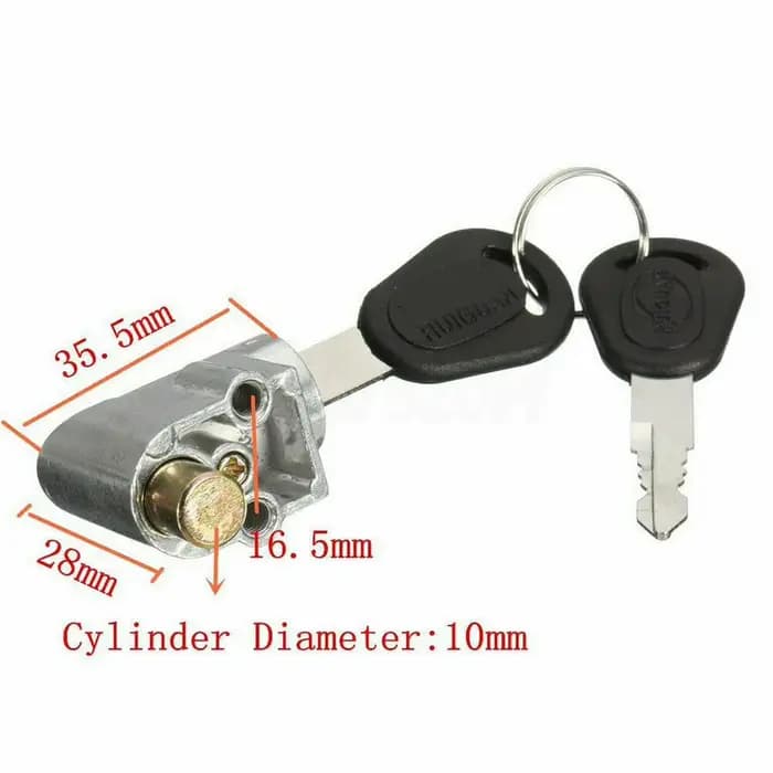 Nouveau Pack de sécurité de batterie, serrure de boîte avec 2 clés, serrure d'allumage en métal pour