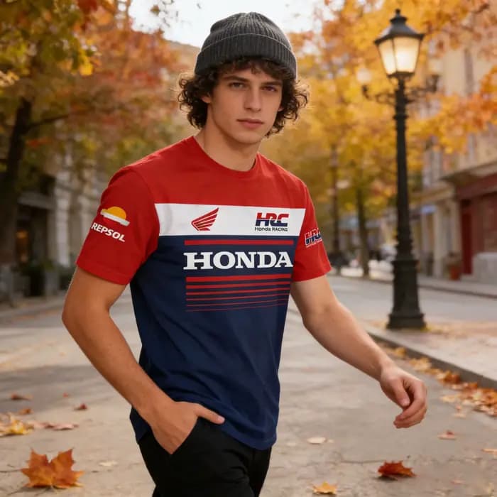 Honda Moto GP HRC Repsol manches courtes sport Fitness hommes été t-shirt course périphérie commémor