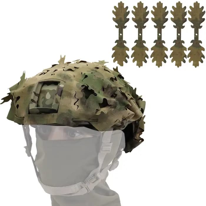 Housse de casque tactique rapide, découpe Laser, Camouflage 3D, housse en tissu, accessoires de casq