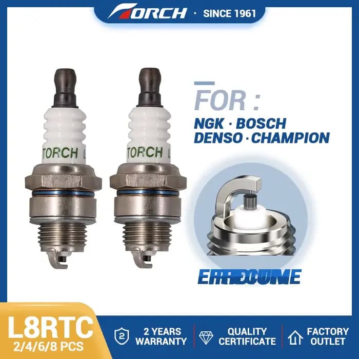 2-8PCS Bougies d'allumage solides pour BPMR8Y BPM8Y Champion RCJ6Y Brisk PR15YC Kawasaki 920702115 B