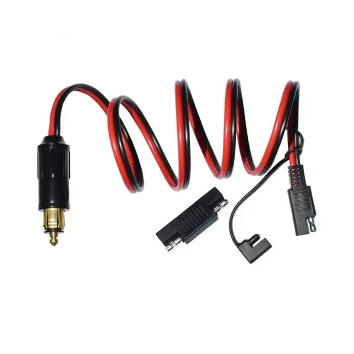 Connecteur adaptateur DIN Hella Powerlet vers SAE, pour moto BMW, avec barrage de polarité SAE, 14AW
