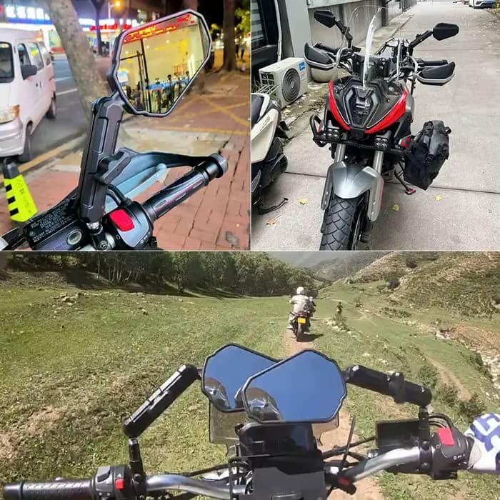 Rétroviseur pliable universel pour moto, haute qualité