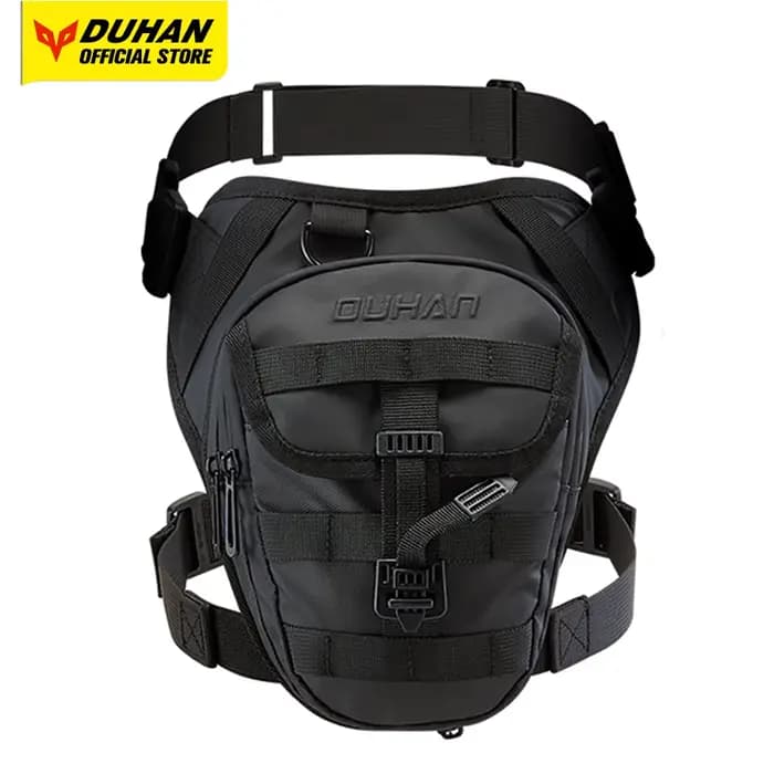 DUHAN Moto goutte jambe sac hanche Fanny Pack multi-fonction Moto sac en plein air Moto taille décon