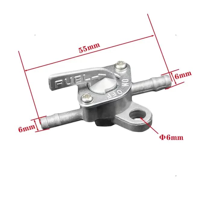 Valve de robinet de réservoir de carburant en ligne, 6mm 1/4 pouces, interrupteur marche-arrêt Petco
