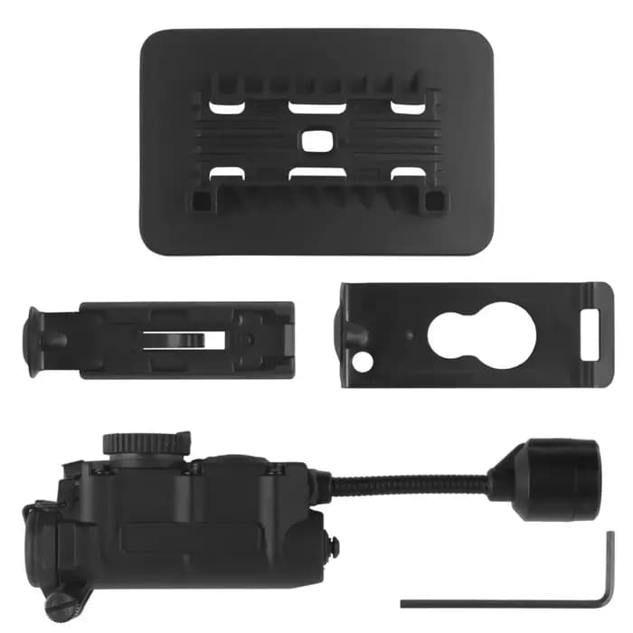 Lampe de casque Sidewinder avec IR et lampe de poche, lumière stroboscopique, lumière auxiliaire IFF