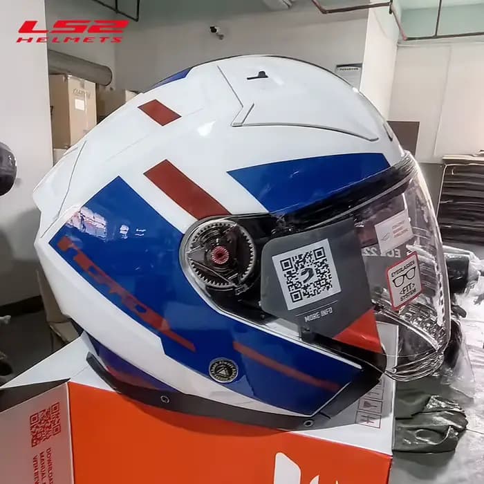 LS2 OF603 casque de moto hommes et femmes quatre saisons double lentille demi-casque véhicule électr