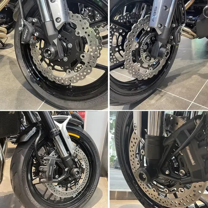 Curseur de collision de fourche d'appellation de roue avant et arrière, accessoires de moto, moyeu a