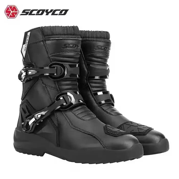 Scoyco Enduro bottes de moto homme chaussures de motocycliste imperméables bottes de Motocross en cu