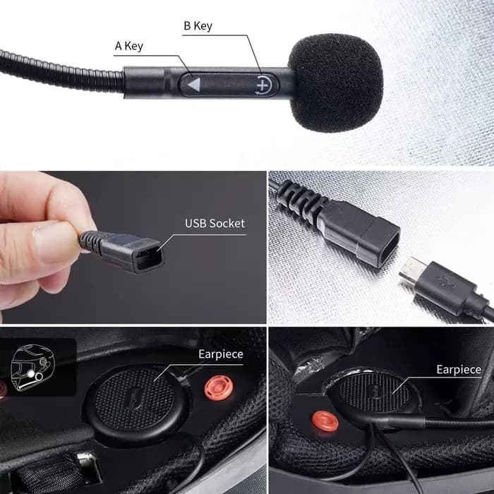 FreedConn casque de Moto interphone sans fil Bluetooth casque casque Moto écouteur musique jouer hau