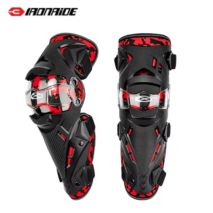 Genouillères de moto, équipement de protection pour la conduite, genouillères confortables à absorpt