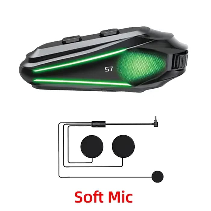 Casque Bluetooth pour moto S7, BT5.4, réduction du bruit, son HIFI, réponse automatique, RGB, étanch
